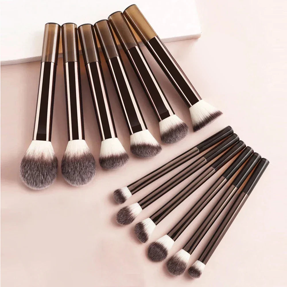 13PCS Makeup Brush Set Foundation Concealer Powder Eyeshadow Blush Brush Kabuki Blending Cosmetic Beauty Tool for Face