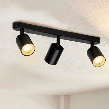 Dimmable Led GU10 Spotlight Clothing Store Background Wall Spotlight 7w 12W Trail Light Surface Mounted Ceiling Spotlight AC 220