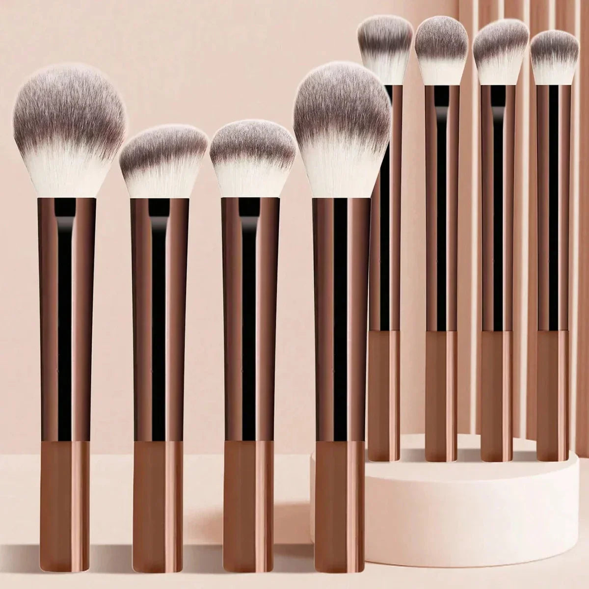 13PCS Makeup Brush Set Foundation Concealer Powder Eyeshadow Blush Brush Kabuki Blending Cosmetic Beauty Tool for Face